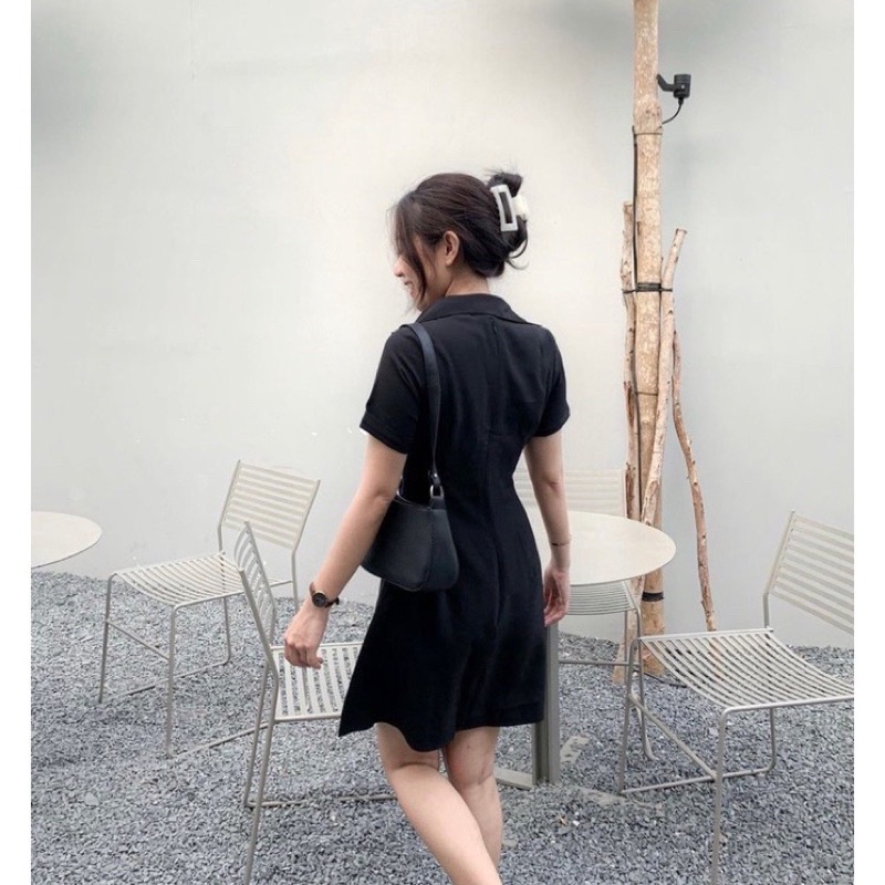 (SHOP BIGSIZE nữ 50kg đến 90kg )đầm sơ mi thiết kế nhấn eo đơn giản