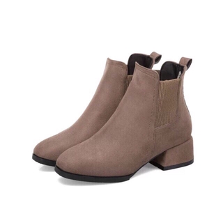 Boot chun da lộn đế 5cm