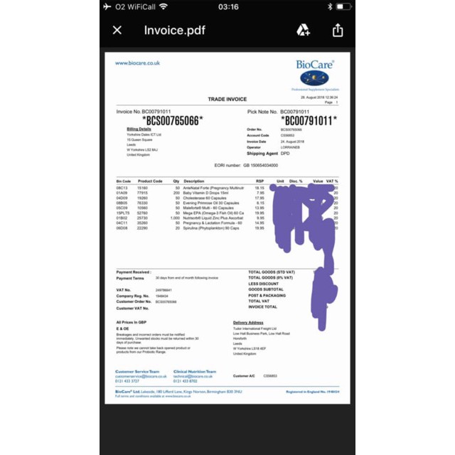 Canxi Citrate Biocare cho người từ 6 tháng trở lên | Thế Giới Skin Care