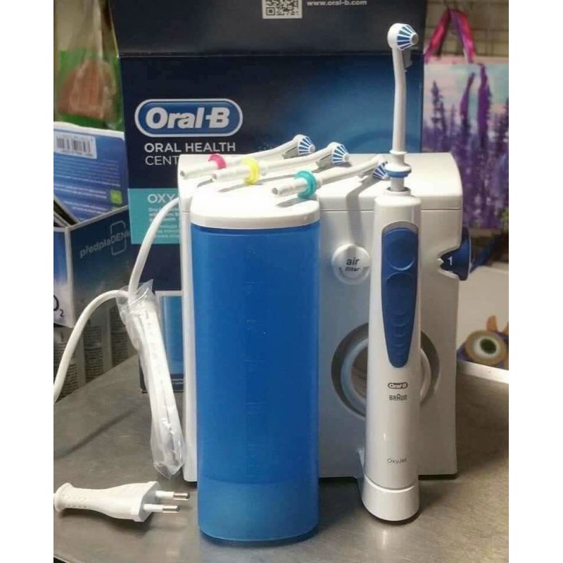 Máy Tăm Nước Oral-B OxyJet MD20 kèm 4 đầu tăm - Hàng mua tại Đức - Made in Hungary