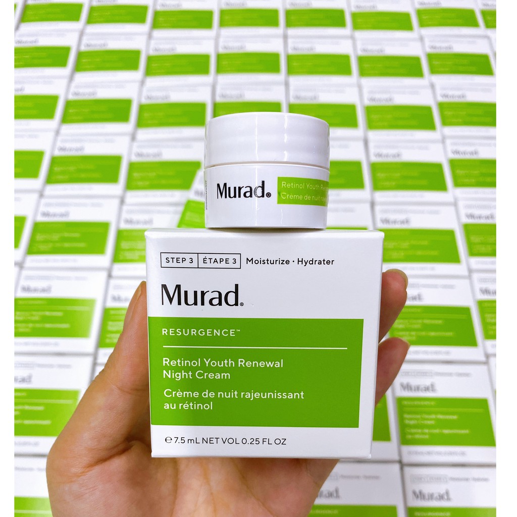 [Fullbox 7.5ML] Kem dưỡng ban đêm hồi sinh làn da lão hóa Murad Retinol Youth Renewal Night Cream murad