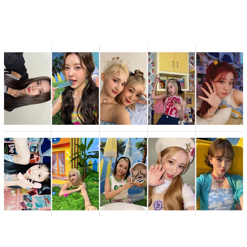 Bộ 10 Thẻ Hình Dán K-Pop Kep1er - 2nd Mini Chất Liệu Pvc Chống Thấm Nước