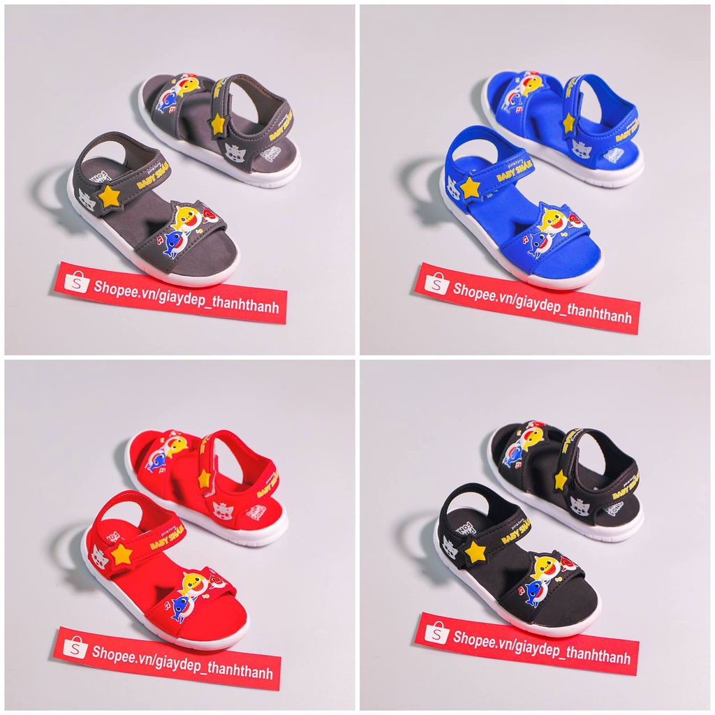 Giày sandal baby shark trẻ em siêu nhẹ mềm mại chống trượt