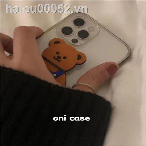 Ốp Điện Thoại Mềm Hình Gấu Jennie Hàn Quốc Dễ Thương Có Giá Đỡ Cho Iphone 11xs 12 Huawei P30Vivo