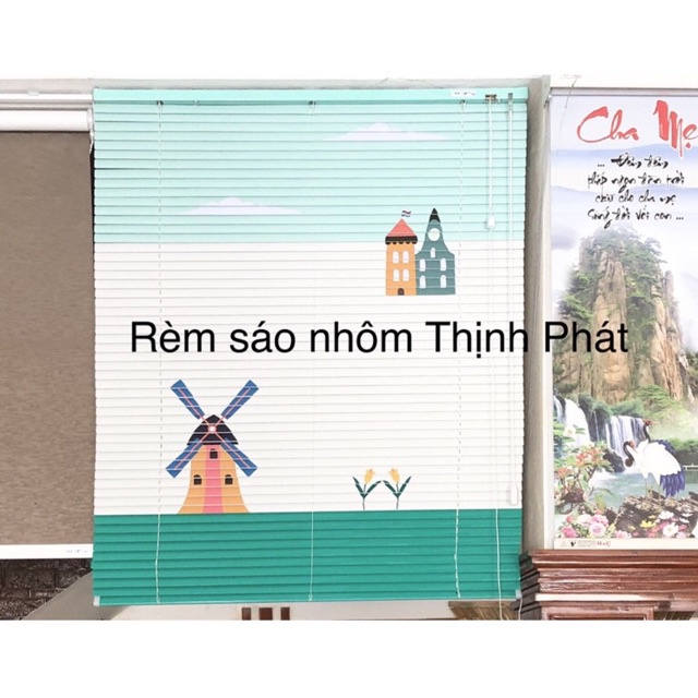 Rèm sáo nhôm Tranh che nắng cửa sổ [ Siêu Đẹp &amp; Dễ Thương] nhiều kích thước