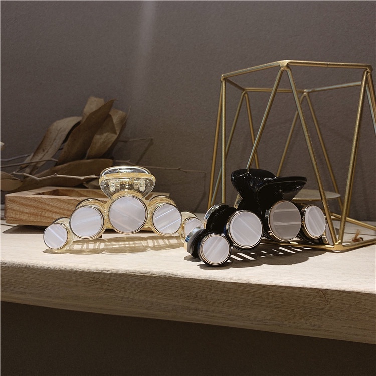 Kẹp tóc đính ngọc xà cừ kiểu hàn quốc sang xinh cặp tóc đuôi ngựa mã KT108 tại KepTocMot