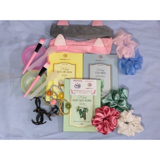 < Mua 1 tặng 4 > Bột Khổ qua rừng, Tảo biển và Sữa dê Handmade ( Tặng kèm băng đô, bát trộn, srunchies, cột tóc,...)