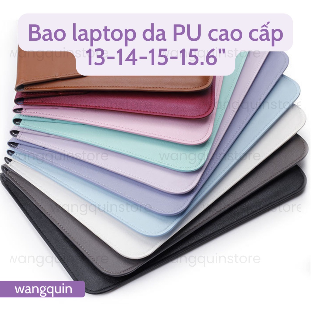 Bao da laptop có giá đỡ laptop Mac Pro Asus Air M1 13.3&quot; 14&quot; Da PU đựng máy tính Túi đựng laptop cao cấp Bao laptop