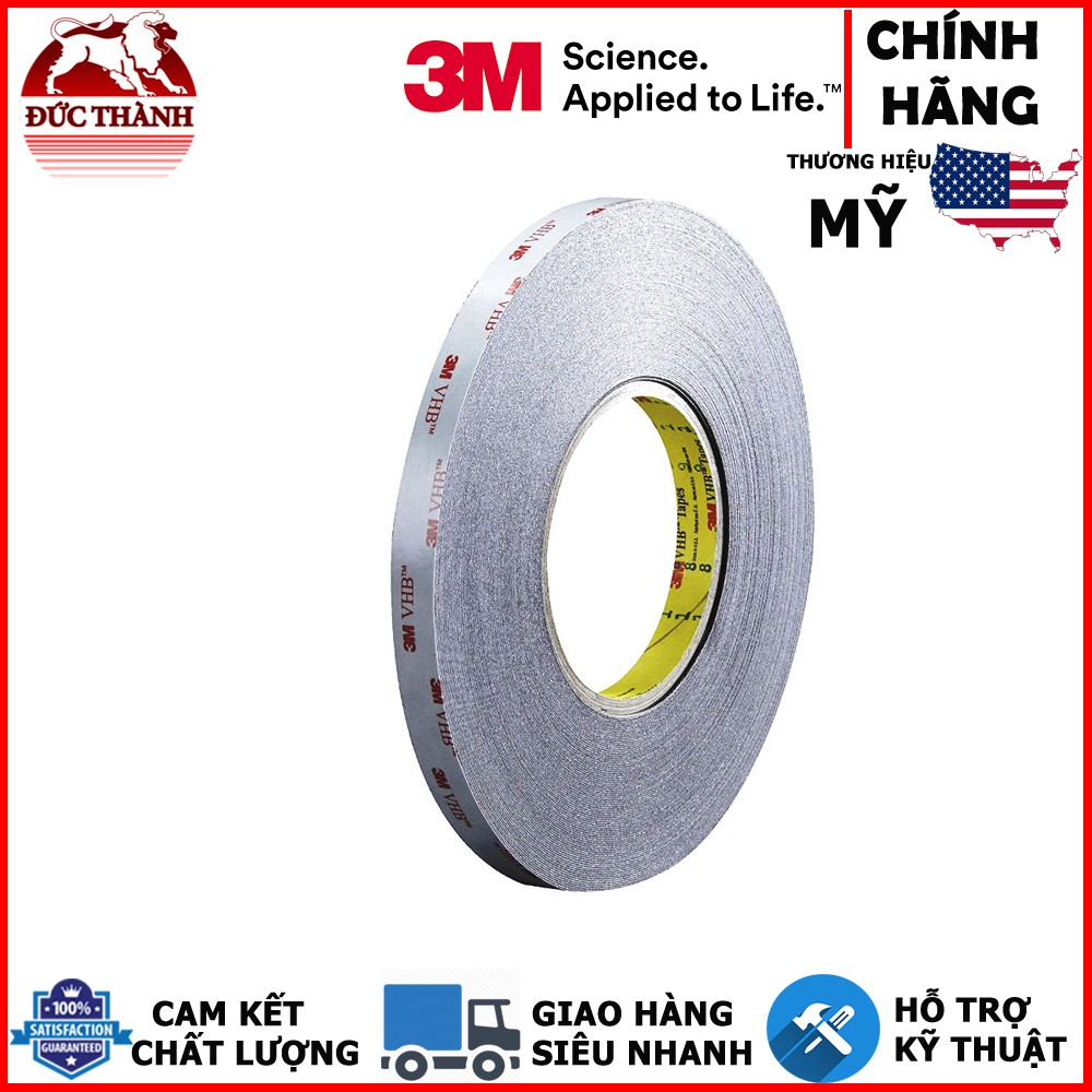 Băng keo cường lực USA 3M 5915 mỏng 0.4mm siêu dính 12mmx33m
