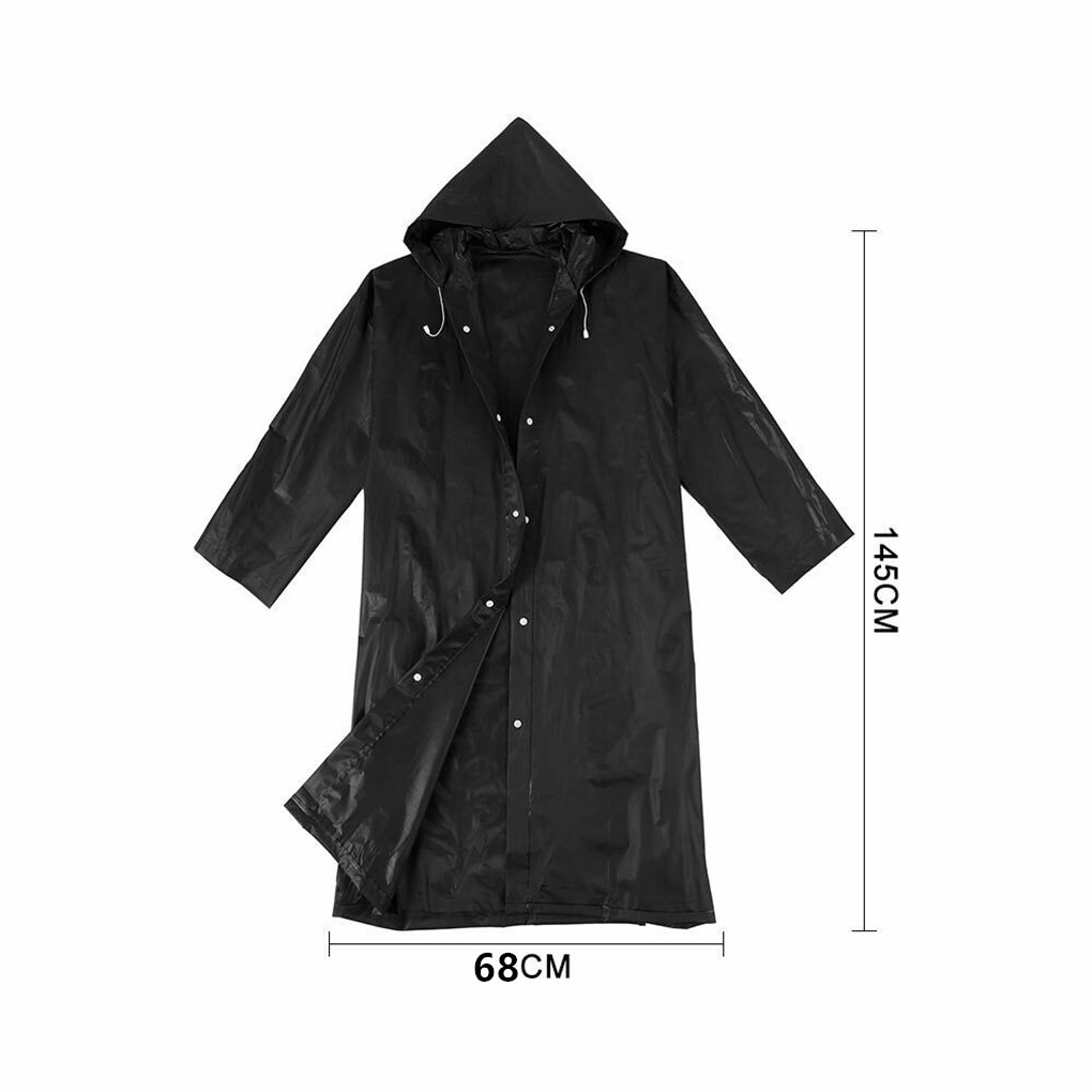 1 Áo Mưa Unisex 145 * 68CM Chất Liệu EVA Dày Dặn Chống Thấm Nước Chất Lượng Cao