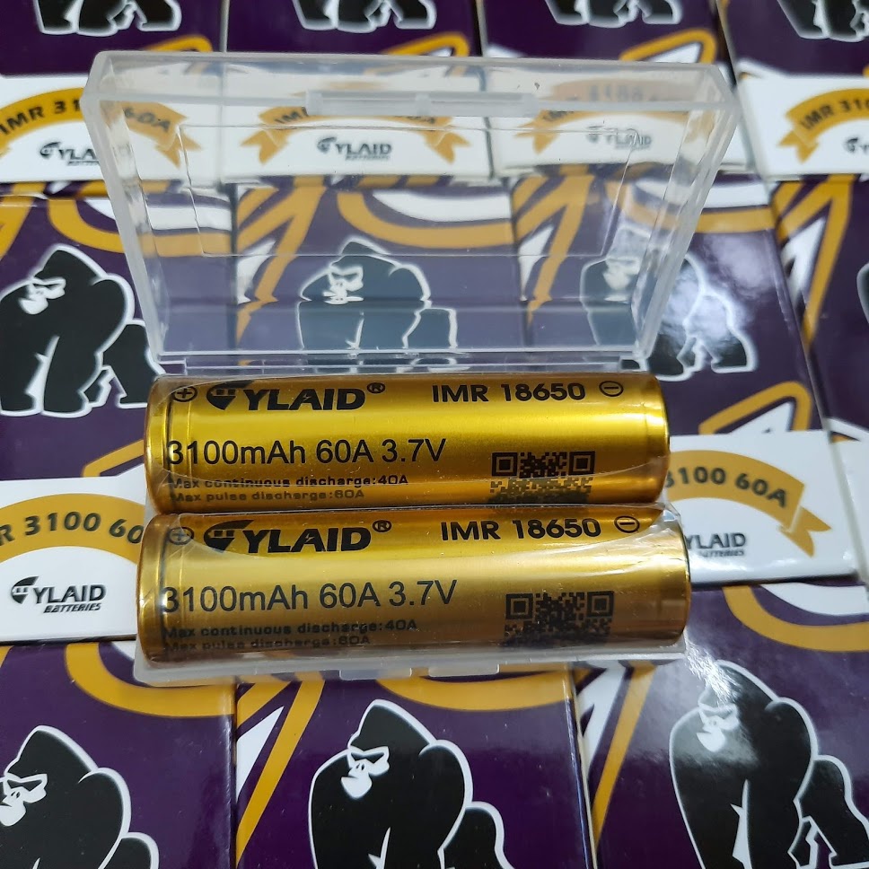 Pin sạc 18650 CYLAID 3100mAh 60A có nhãn Q code để kiểm tra