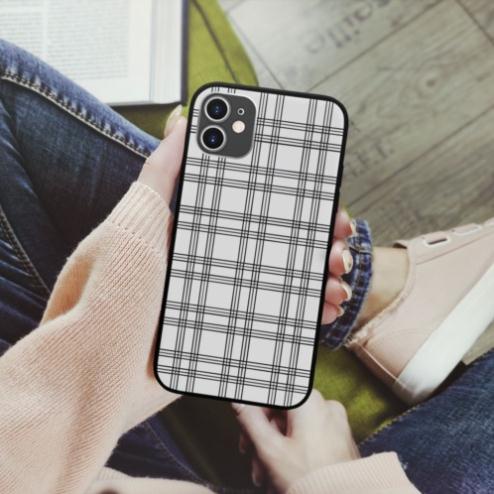 Ốp lưng iphone SAMSUNG hình burberry pattern collage art aesthetic đen  cho các dòng iPhone PAP20210801