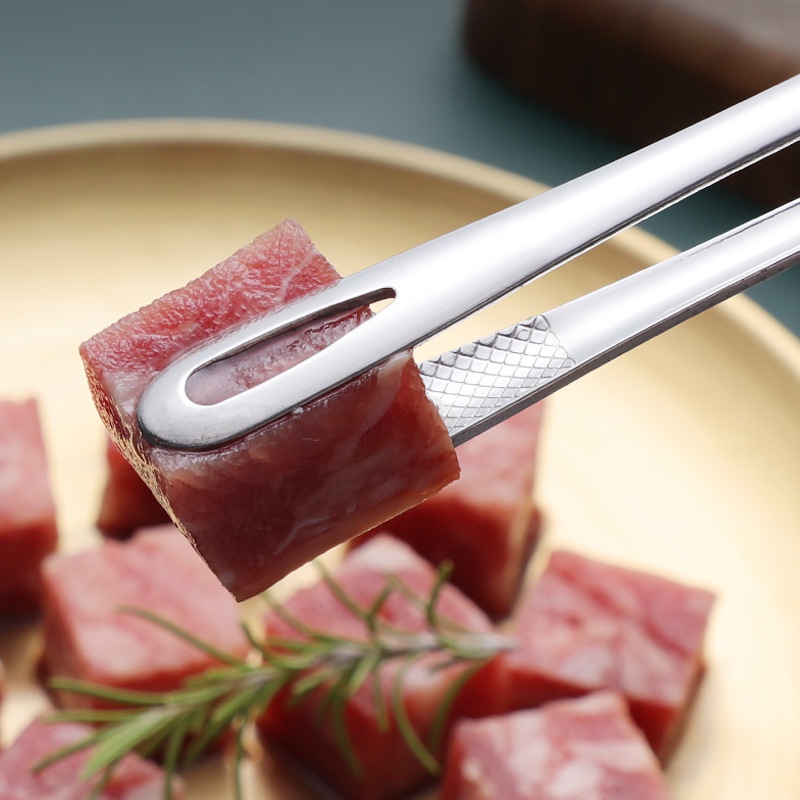 Kẹp Gắp Viên Đường/Cà Phê/Thức Ăn Bằng Thép Không Gỉ Tay Cầm Dài Chống Trượt Kích Thước S/M/L