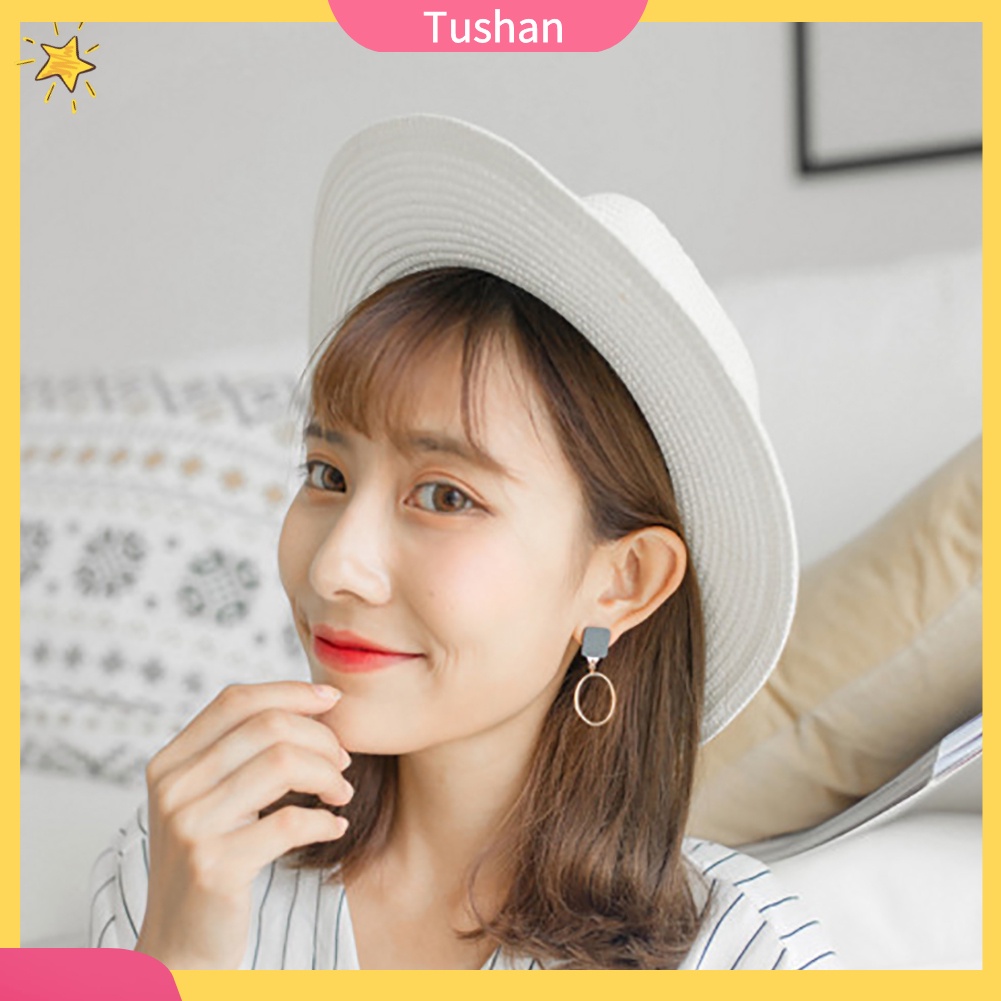 Khuyên tai thiết kế bất đối xứng xinh xắn thời trang cho nữ