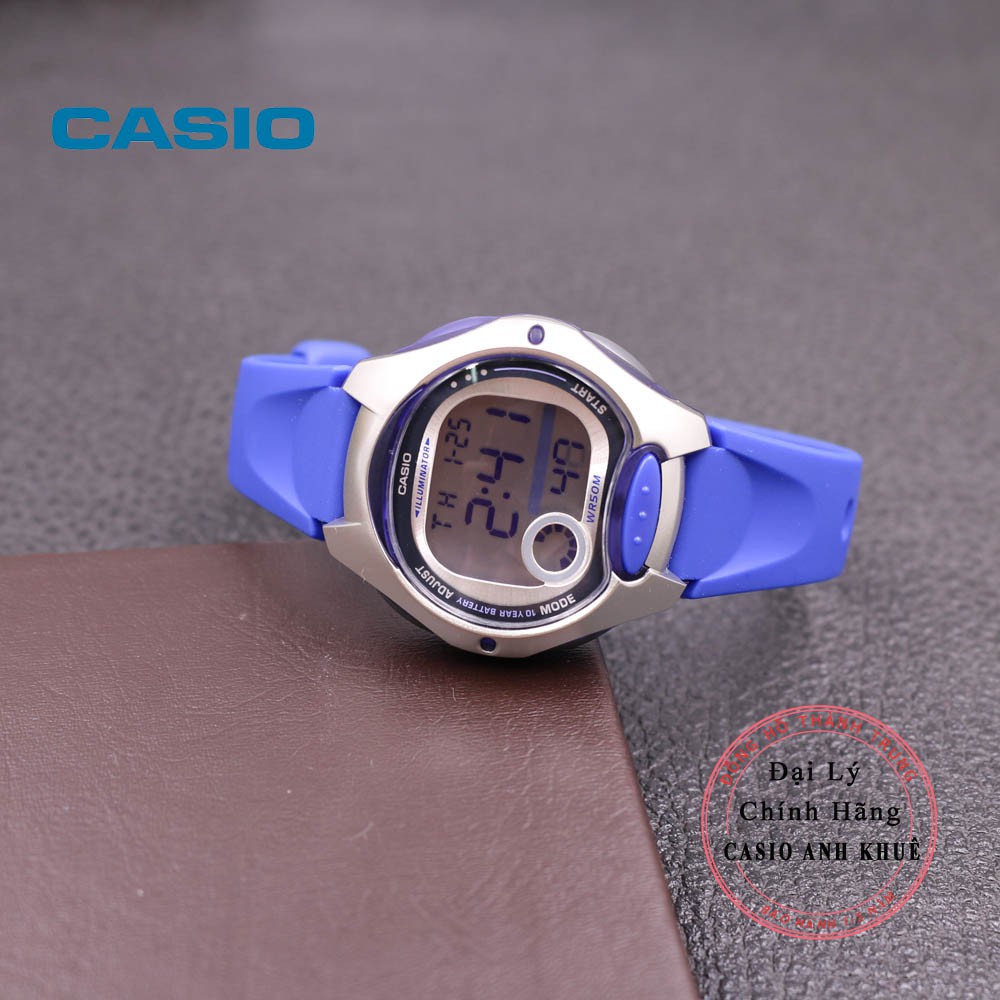 Đồng Hồ Nữ Casio LW-200-2AVDF Dây Nhựa Pin 10 Năm