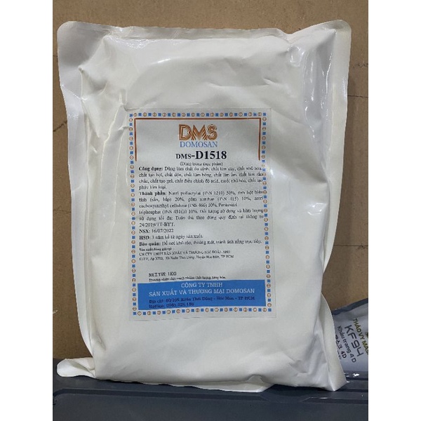 1kg D1518 Phụ Gia tạo dẻo dai sáng bóng cho mì, bún,bánh phở , hủ tiếu,...