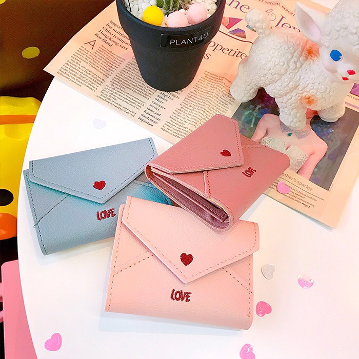 VÍ NỮ CẦM TAY FROM KOREA TRÁI TIM LOVE V238 HOT TREND