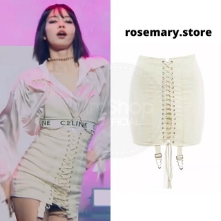 Váy trắng sang trọng đan dây cổ điển Lisa trong Thanh xuân có bạn 3