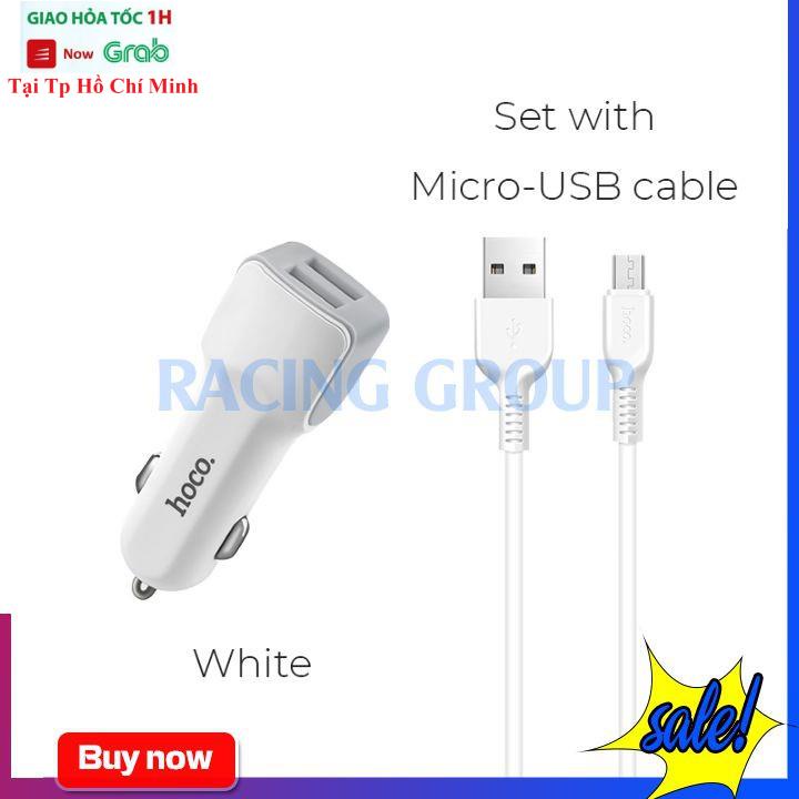 Sạc Xe Hơi Hoco Z23 2 Cổng USB 2.4A - Bảo Hành Chính Hãng 12 Tháng