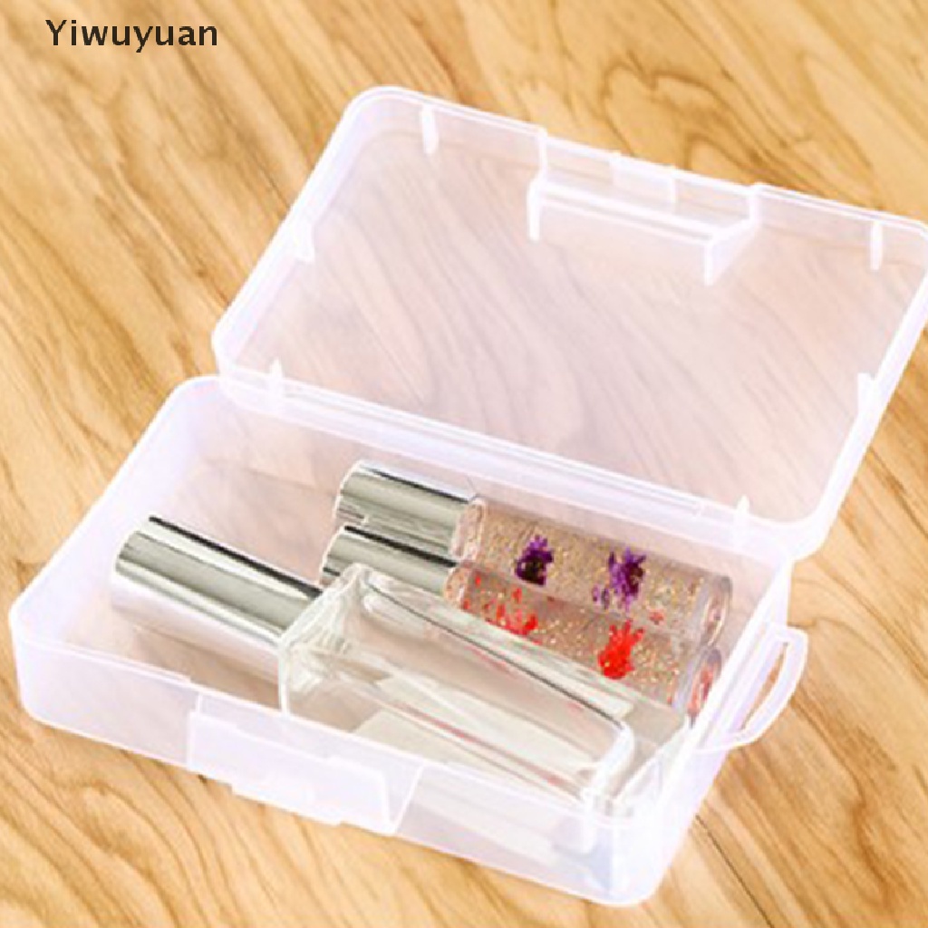 &lt; Yiwuyuan &gt; Hộp Nhựa PP Mini Trong Suốt Có Nắp Đựng Bộ Phận Nhỏ