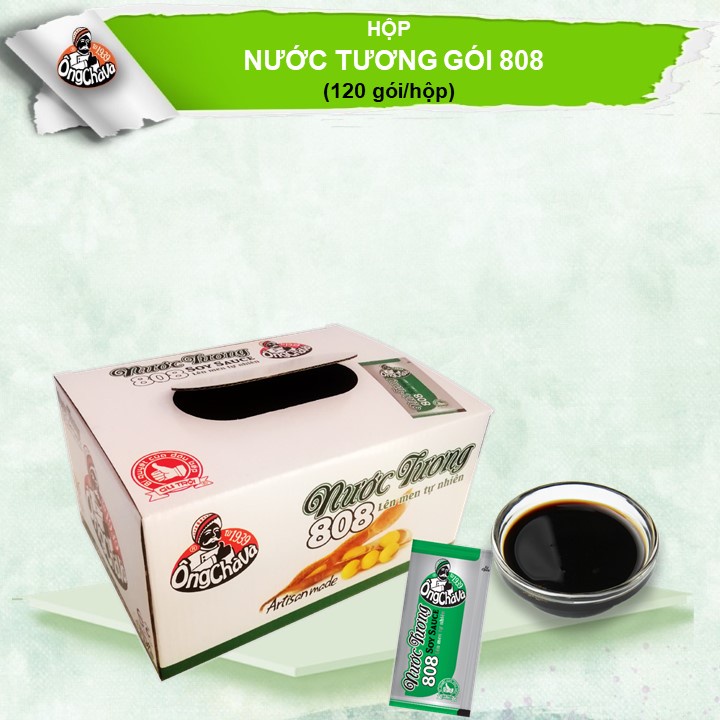 Nước Tương Hộp 808 Ông Chà Và (120 gói/hộp) - Soy Sauce