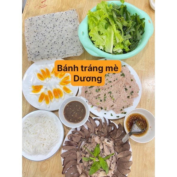 COMBO 2kg bánh tráng mè đen mè vàng nhiều mè Dương ninh thuận - bánh tráng mè loại 1 - đặc sản Phan Rang Ninh Thuận