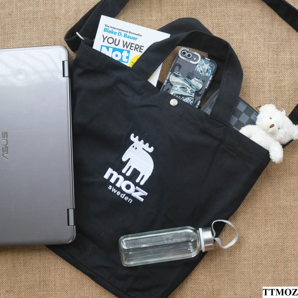 Túi vải canvas Moz sweden đựng laptop , đồ dùng tiện lợi - THEGATE
