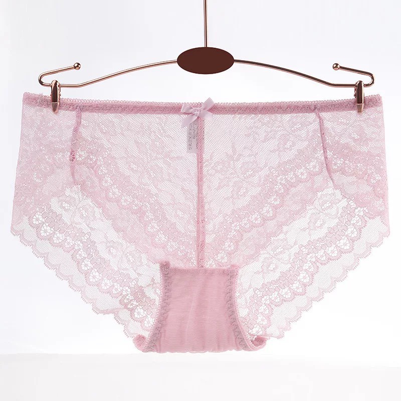 Quần Lót Nữ Ren Sexy Xuyên Thấu Thêu Hoạ Tiết Lá Quyến Rũ mã 8003