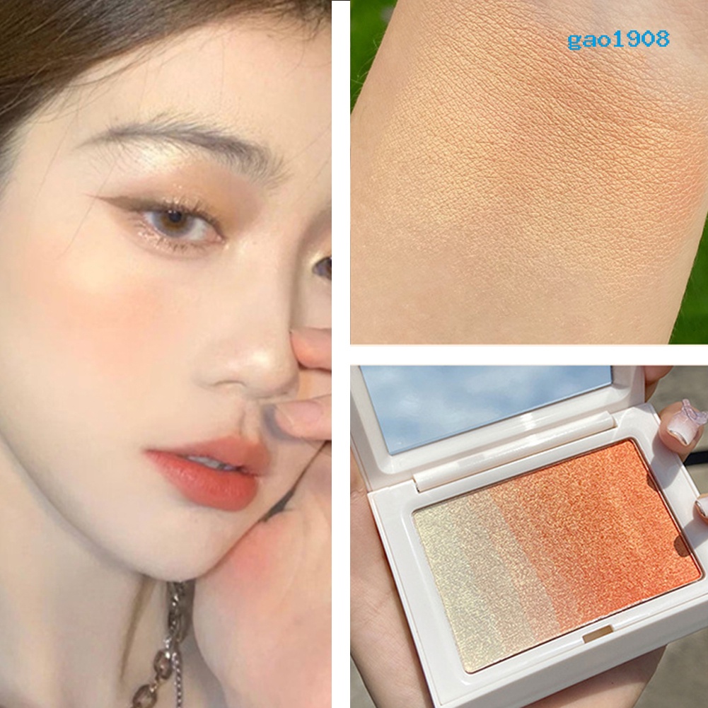 (Hàng Mới Về) Bảng Phấn Má Hồng / Bắt Sáng / Tạo Khối Trang Điểm Lâu Trôi | BigBuy360 - bigbuy360.vn