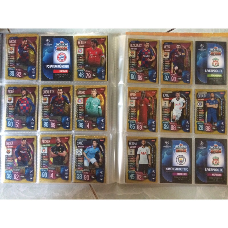 Thẻ insert match attax 19/20