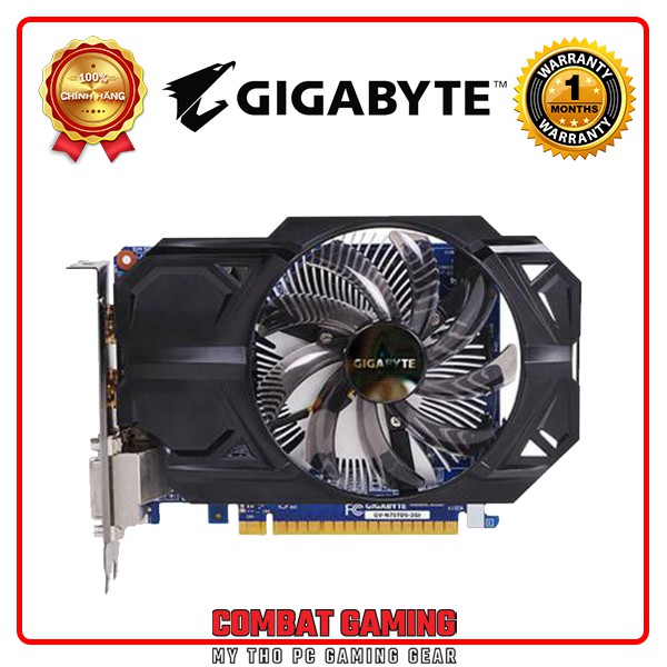 Card Màn Hình GIGABYTE GTX 750Ti OC 2GB (VGA 2ND)