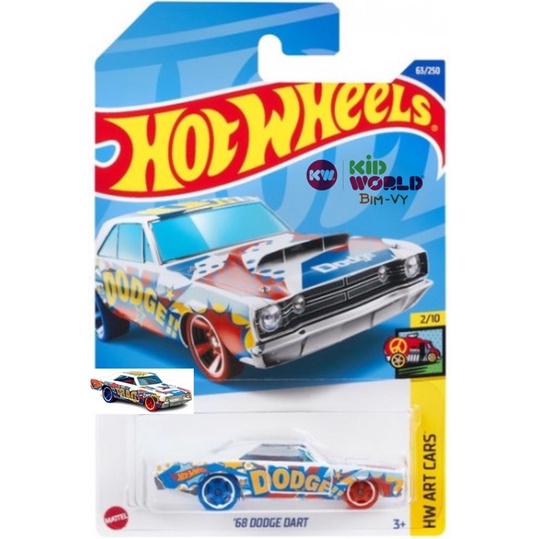 Xe mô hình Hot Wheels basic '68 Dodge Dart HCW34.