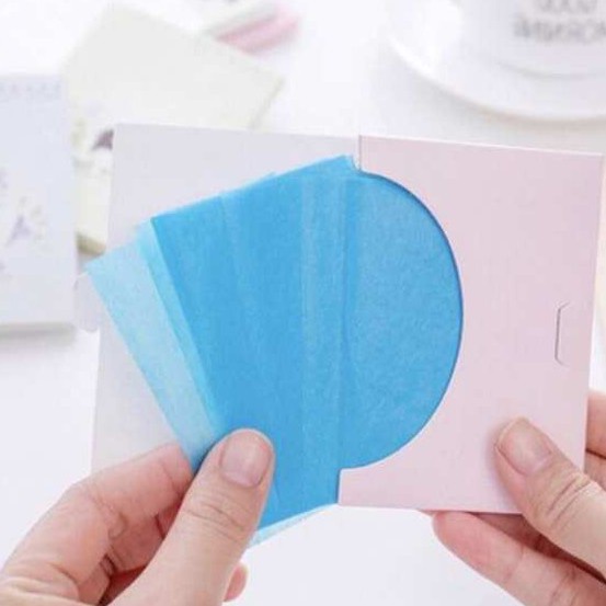 [Hàng mới về] Set 50 Tờ Giấy Thấm Dầu Làm Sạch Da Mặt