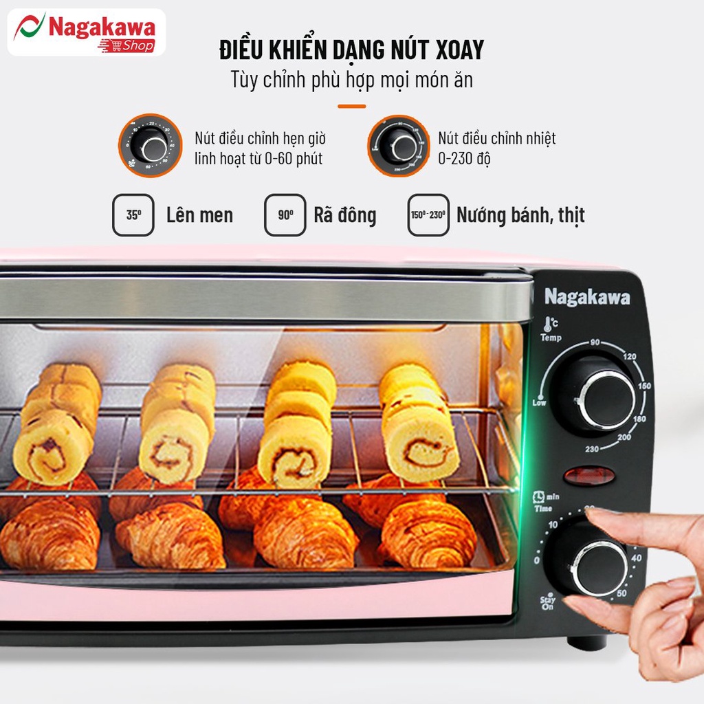 Lò Nướng Điện NAGAKAWA NAG3211  - Hàng Chính Hãng
