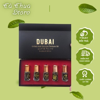 Tinh dầu Nước hoa mini DuBai – Set 5 chai thiết kế nhỏ gọn dạng lăn tiện lợi