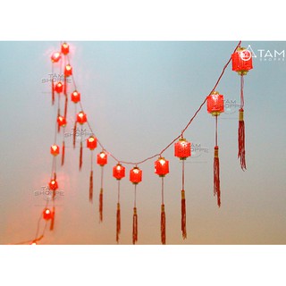 ây đèn lồng đèn đỏ trang trí tết số 05 TTTM