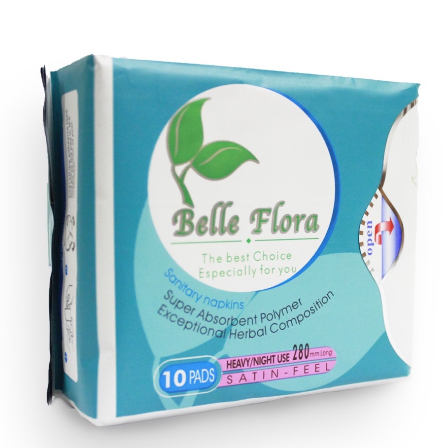 Bộ Băng Vệ Sinh Ban Đêm Cotton Belle Flora - 10 gói