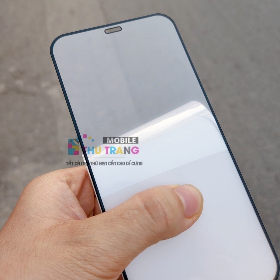 Kính cường lực chống vân tay IP 7 Plus 8 Plus X Xr Xsmax IP11 11 Pro max IP 12 12 Pro max IP 13 13 Pro max Full viền Đen