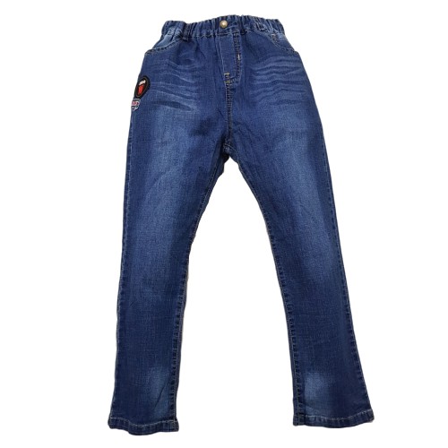 NJ8421-M1- Quần jean BT,dài,co giãn,thêu chữ W,xanh,Made in VietNam,size nhỡ 7-14,ri8(combo 8 sản phẩm từ nhỏ đến lớn)