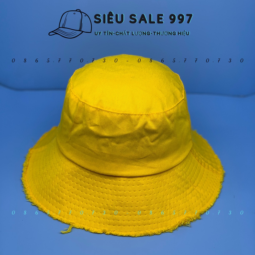MŨ BUCKET VIỀN RÁCH TUA CÁ TÍNH THỜI TRANG NAM NỮ