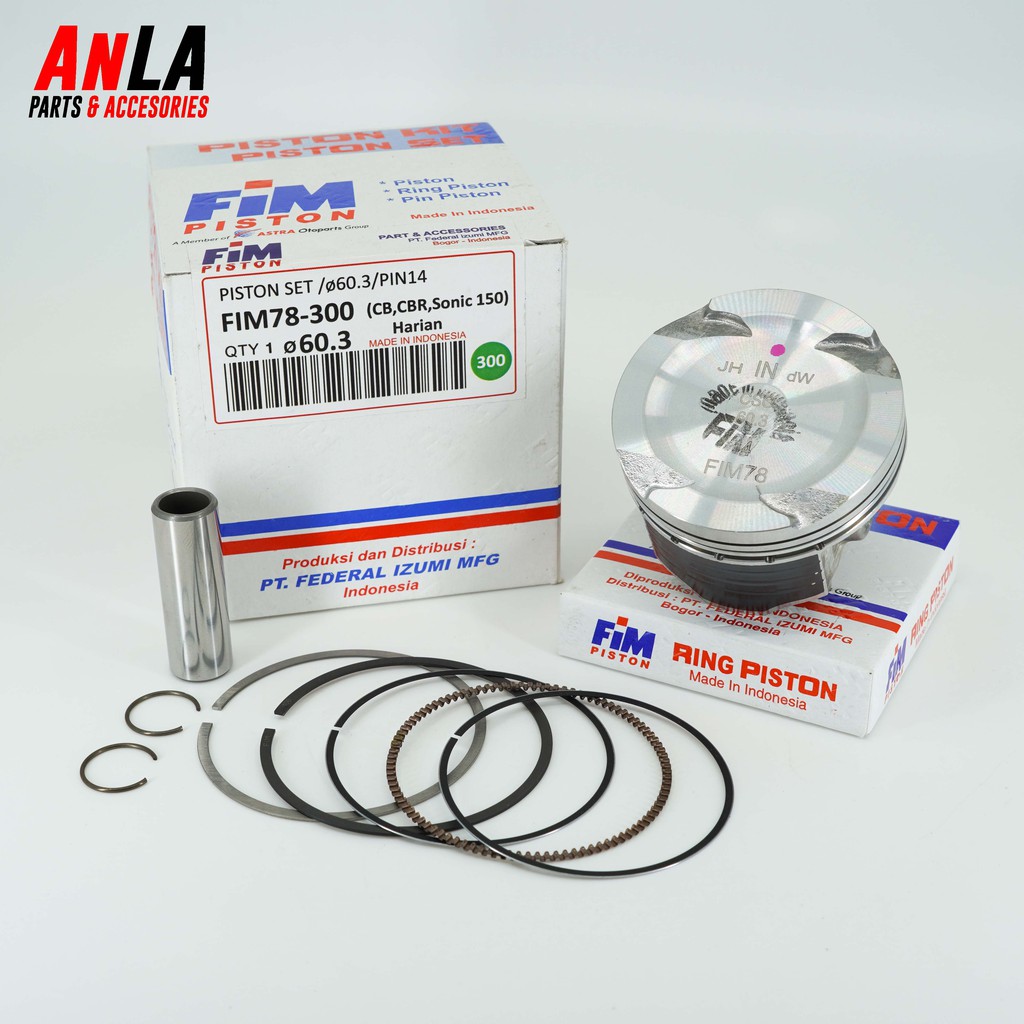 Trái Piston FIM 58.3 - 60.3 mm đầu cao Winner V1 / SONIC / WINNER X / CBR150