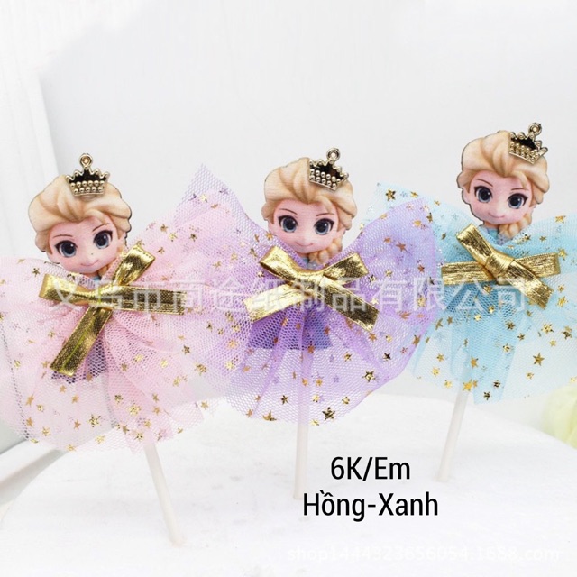 5 SET ELSA ĐỘI VƯƠNG MIỆN TRANG TRÍ BÁNH KEM