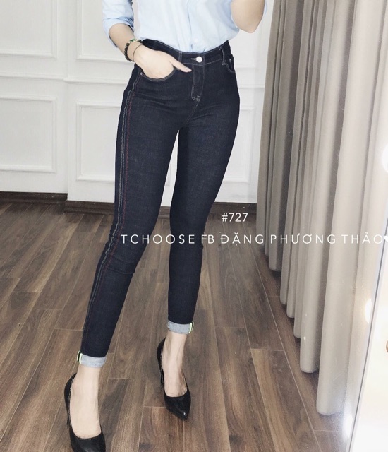 [ SIZE ĐẠI 55kg~120kg] QUẦN JEAN NỮ XANH MUỐI TIÊU 9 TẤC BIG SIZE