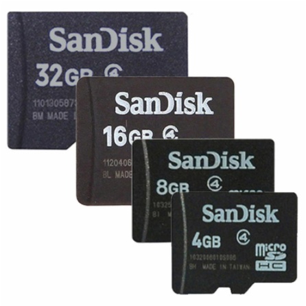 Thẻ nhớ MicroSDHC 8GB Class 4 - Thẻ nhớ MicroSDHC 32GB Class 4