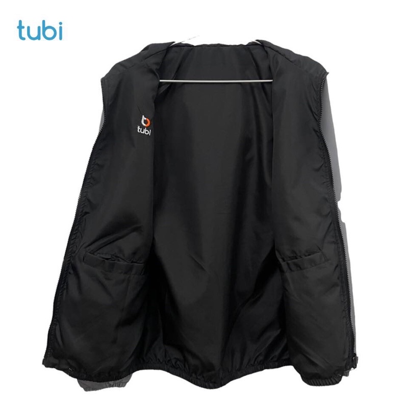 Áo khoác tubi 2 Mặt Nón Liền 4 túi Màu Xám Ghi