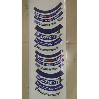 Tem vành xe Exciter - Decal xe máy