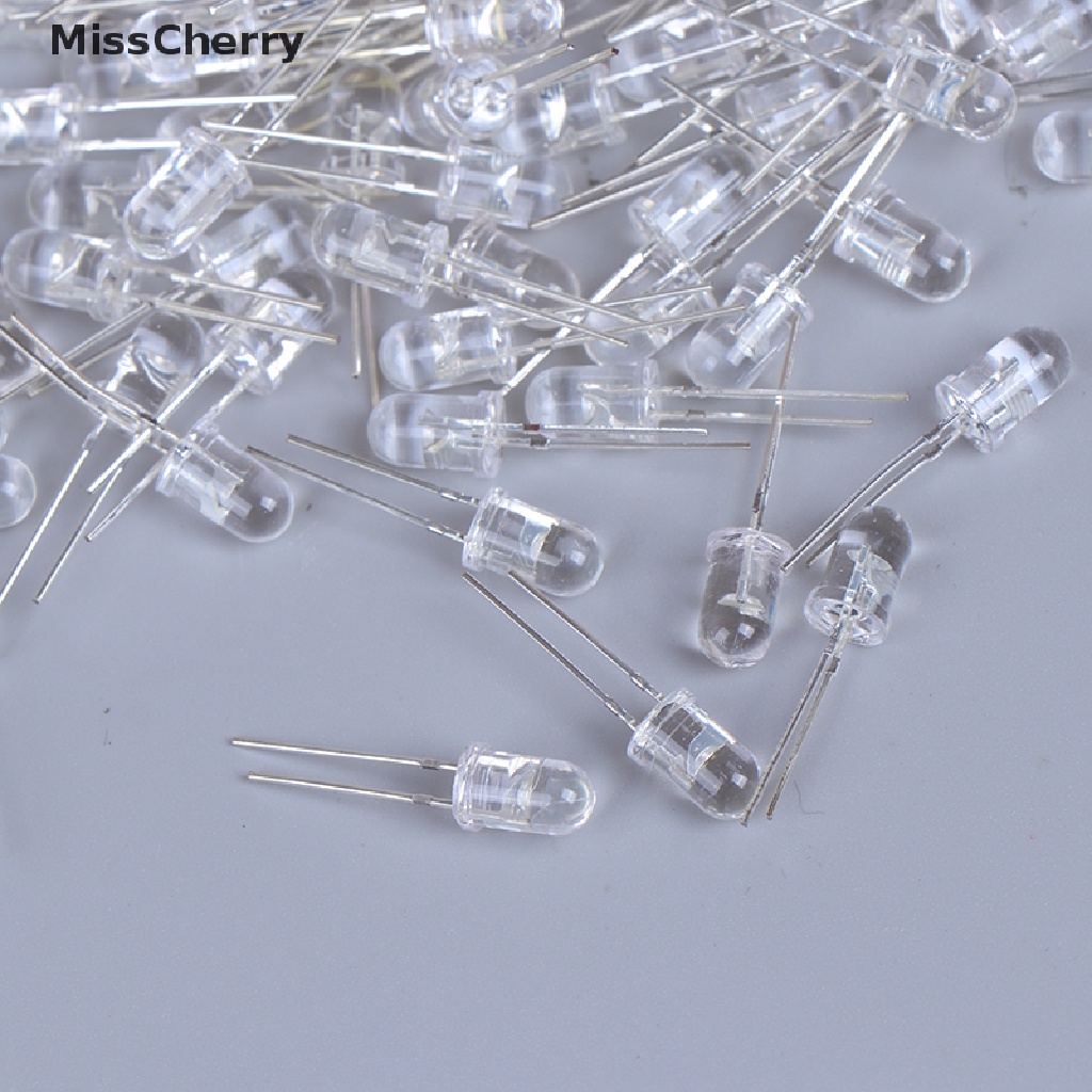 Set 100 đi ốt đèn LED 5mm nhiều màu sắc tùy chọn chuyên dụng