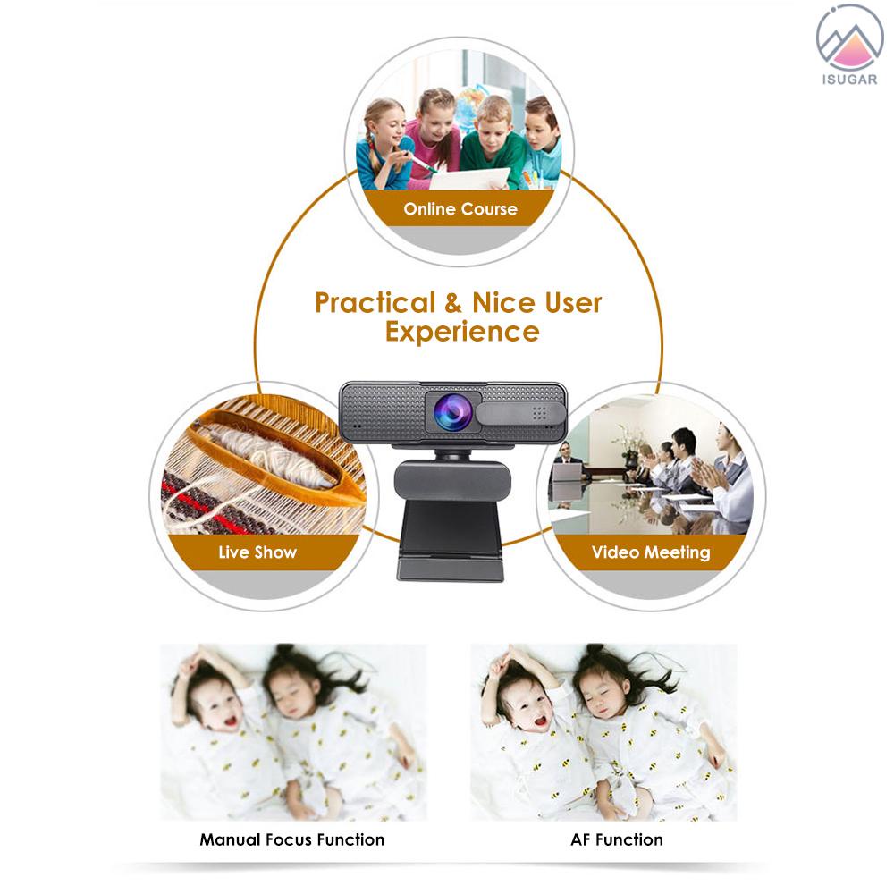 Webcam Ashu 1920x1080p Độ Phân Giải Cao Giảm Tiếng Ồn Tích Hợp Micro Usb2.0 Cổng Sạc Usb | BigBuy360 - bigbuy360.vn