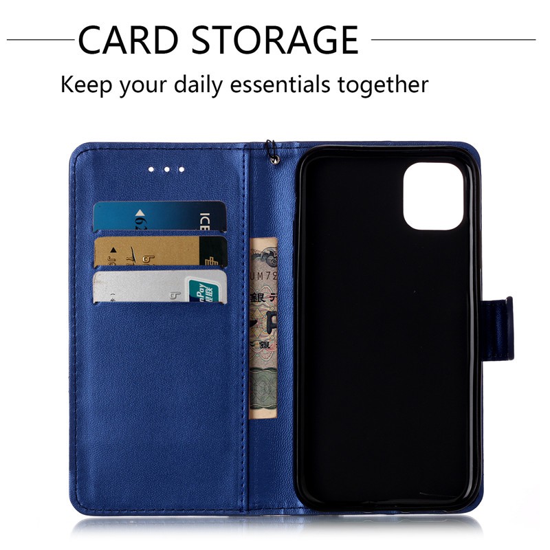 Bao da điện thoại mềm dạng ví gập có ngăn đựng thẻ cho iphone 11 pro xr xs max 6s plus 7 plus 8 plus SE2 | BigBuy360 - bigbuy360.vn