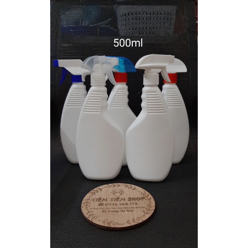Chai xịt kính trắng đục 500ml
